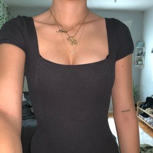 Grey urban outfitters body suit